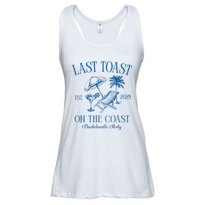 Last Toast On The Coast Est 2024 Beach Bachelorette Party Ladies Essential Flowy Tank