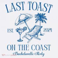 Last Toast On The Coast Est 2024 Beach Bachelorette Party Wool Snapback Cap