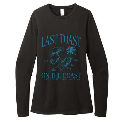 Last Toast On The Coast Beach Bachelorette Party Bride Womens CVC Long Sleeve Shirt