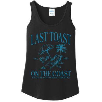 Last Toast On The Coast Beach Bachelorette Party Bride Ladies Essential Tank