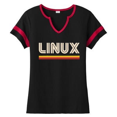 Linux Tee Open Source Ladies Halftime Notch Neck Tee