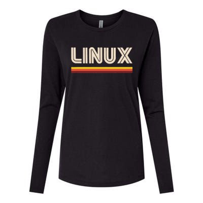 Linux Tee Open Source Womens Cotton Relaxed Long Sleeve T-Shirt