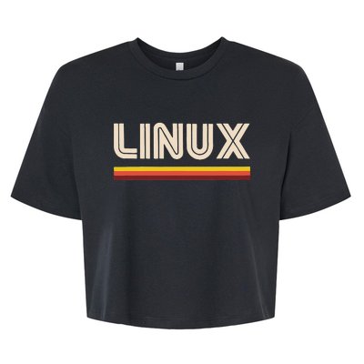 Linux Tee Open Source Bella+Canvas Jersey Crop Tee