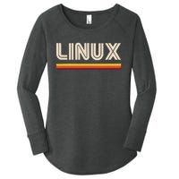 Linux Tee Open Source Women's Perfect Tri Tunic Long Sleeve Shirt