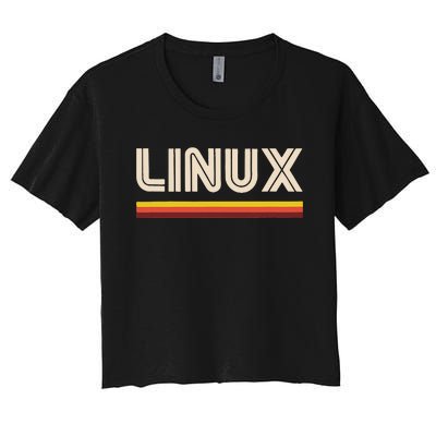 Linux Tee Open Source Women's Crop Top Tee