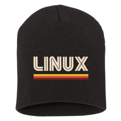 Linux Tee Open Source Short Acrylic Beanie