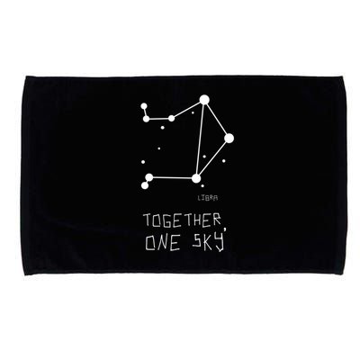 Libra Together One Sky Constellation Funny Gift Microfiber Hand Towel