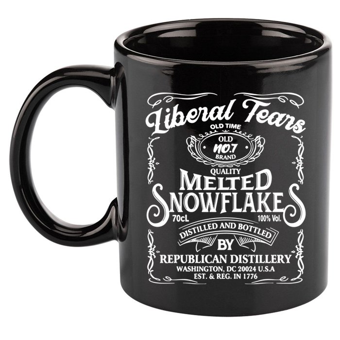Liberal Tears Old Time Melted Snowflake Mashup 11oz C Handle Ceramic Mug