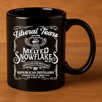 Liberal Tears Old Time Melted Snowflake Mashup 11oz C Handle Ceramic Mug