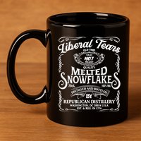 Liberal Tears Old Time Melted Snowflake Mashup 11oz C Handle Ceramic Mug