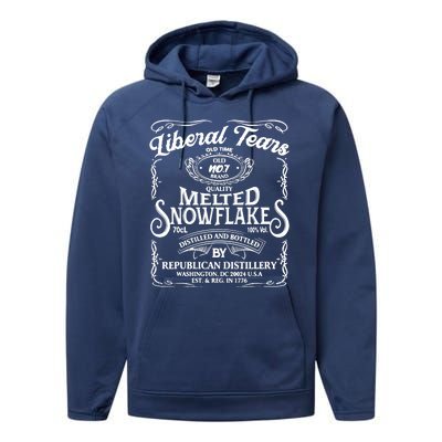 Liberal Tears Old Time Melted Snowflake Mashup Performance Fleece Hoodie