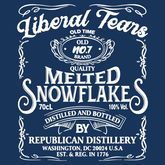 Liberal Tears Old Time Melted Snowflake Mashup Cooling Performance Crew T-Shirt