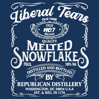 Liberal Tears Old Time Melted Snowflake Mashup T-Shirt