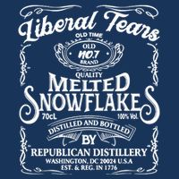 Liberal Tears Old Time Melted Snowflake Mashup Drawstring Bag
