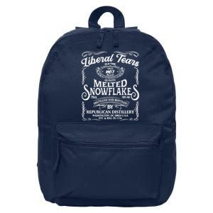 Liberal Tears Old Time Melted Snowflake Mashup 16 in Basic Backpack