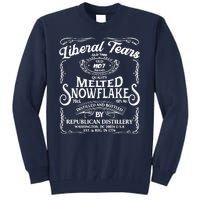 Liberal Tears Old Time Melted Snowflake Mashup Tall Sweatshirt