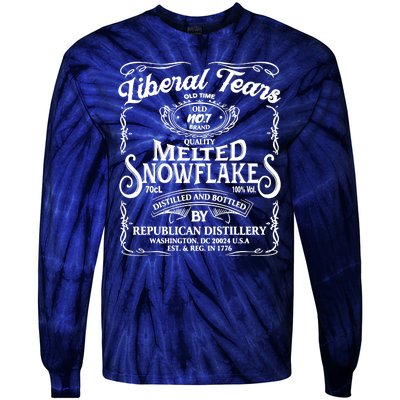 Liberal Tears Old Time Melted Snowflake Mashup Tie-Dye Long Sleeve Shirt