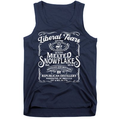 Liberal Tears Old Time Melted Snowflake Mashup Tank Top