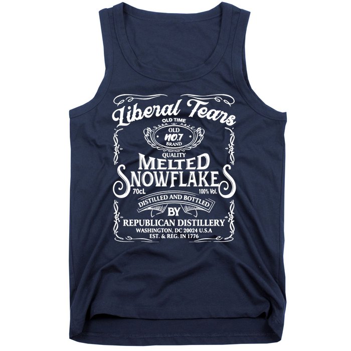 Liberal Tears Old Time Melted Snowflake Mashup Tank Top