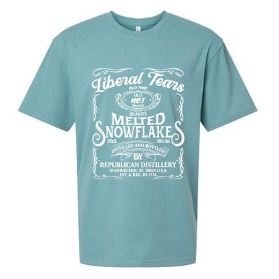 Liberal Tears Old Time Melted Snowflake Mashup Sueded Cloud Jersey T-Shirt
