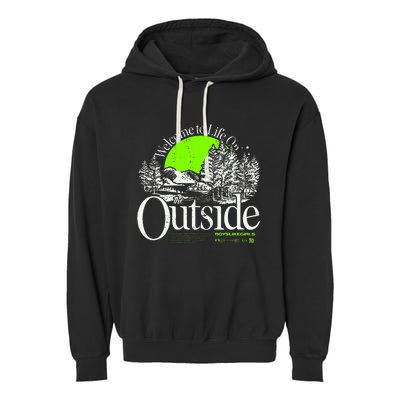 Like The Outside Garment-Dyed Fleece Hoodie