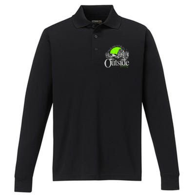 Like The Outside Performance Long Sleeve Polo