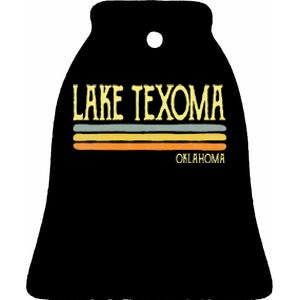 Lake Texoma Oklahoma Ok Souvenir Ceramic Bell Ornament