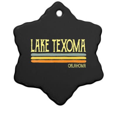 Lake Texoma Oklahoma Ok Souvenir Ceramic Star Ornament