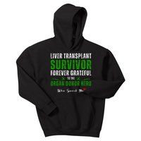 Liver Transplant Organ Recipient Survivor Kids Hoodie