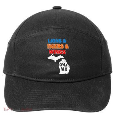 Lions Tigers Wings Oh Mi 7-Panel Snapback Hat