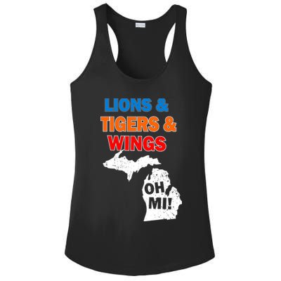 Lions Tigers Wings Oh Mi Ladies PosiCharge Competitor Racerback Tank