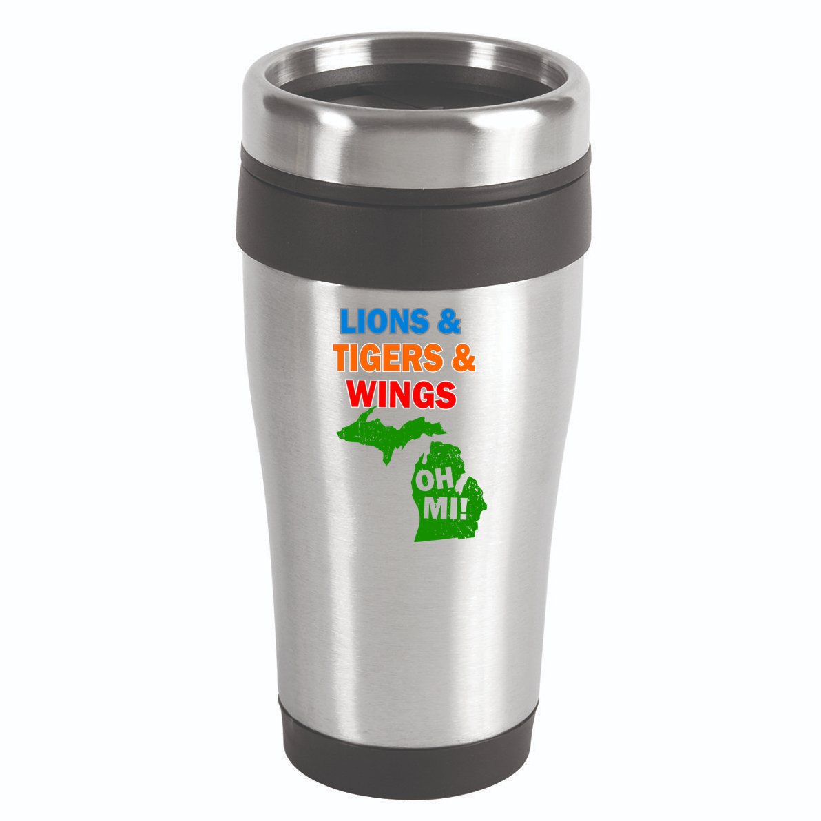 Lions Tigers Wings Oh Mi 16oz Travel Tumbler