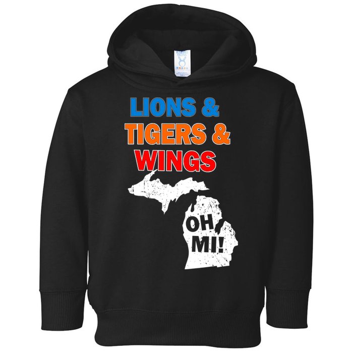 Lions Tigers Wings Oh Mi Toddler Hoodie