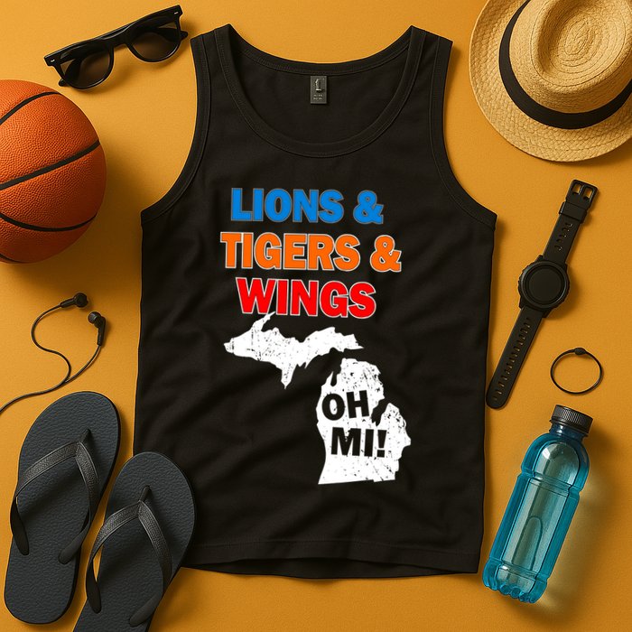 Lions Tigers Wings Oh Mi Tank Top