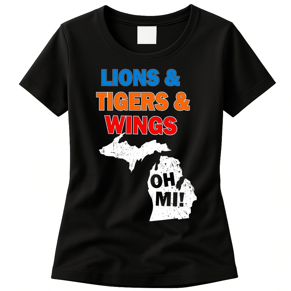 Lions Tigers Wings Oh Mi Womens T-Shirt