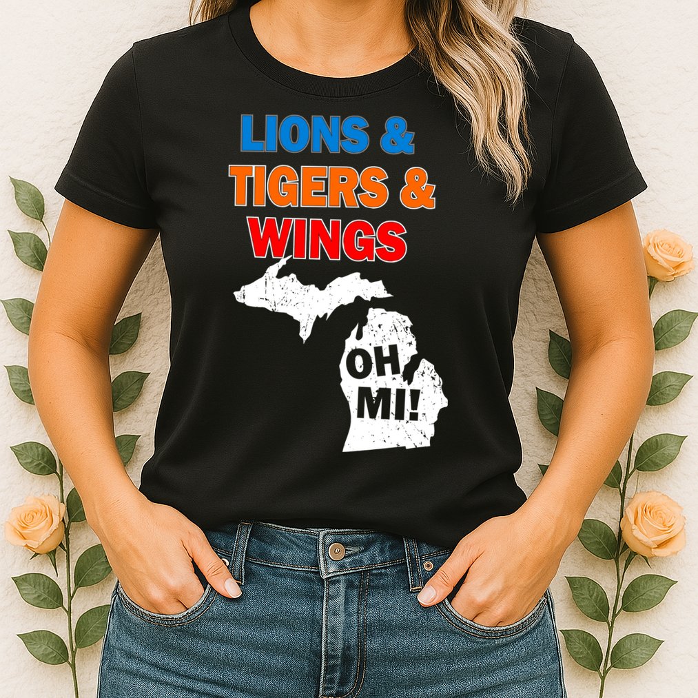Lions Tigers Wings Oh Mi Womens T-Shirt
