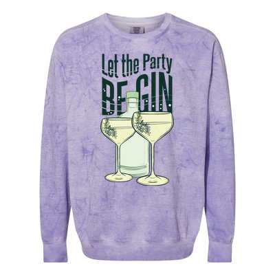 Let The Party Begin Celebration Colorblast Crewneck Sweatshirt