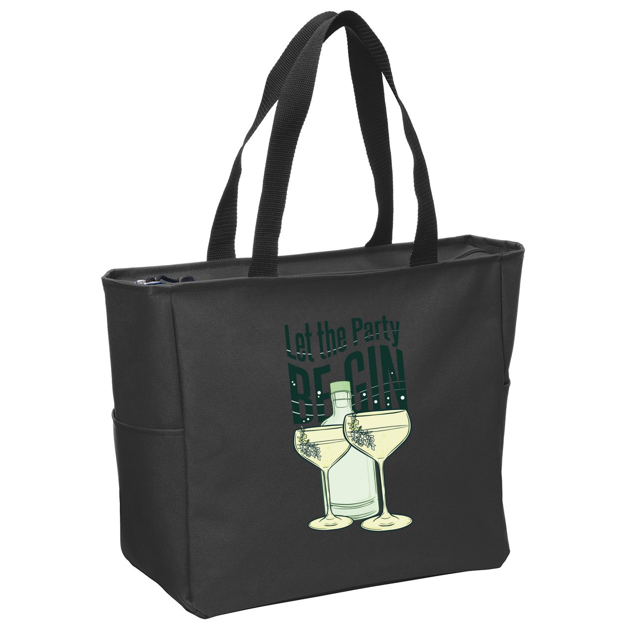 Let The Party Begin Celebration Zip Tote Bag