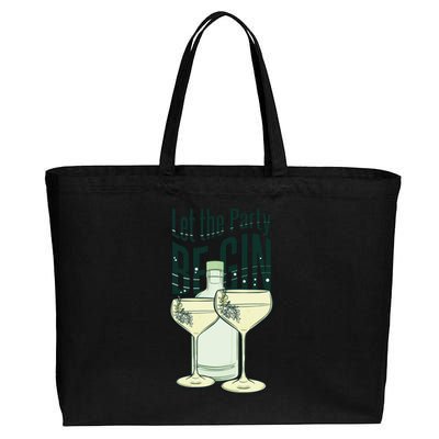 Let The Party Begin Celebration Cotton Canvas Jumbo Tote