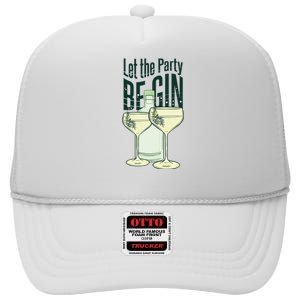 Let The Party Begin Celebration High Crown Mesh Back Trucker Hat