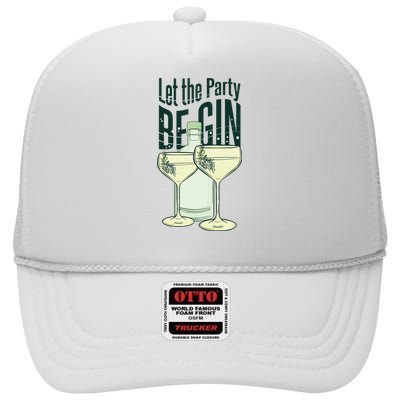 Let The Party Begin Celebration High Crown Mesh Back Trucker Hat