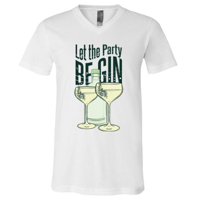 Let The Party Begin Celebration V-Neck T-Shirt