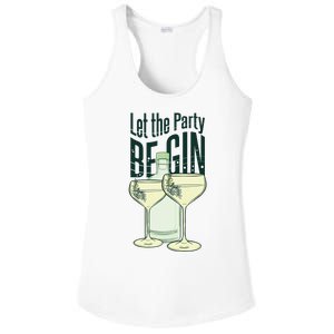 Let The Party Begin Celebration Ladies PosiCharge Competitor Racerback Tank