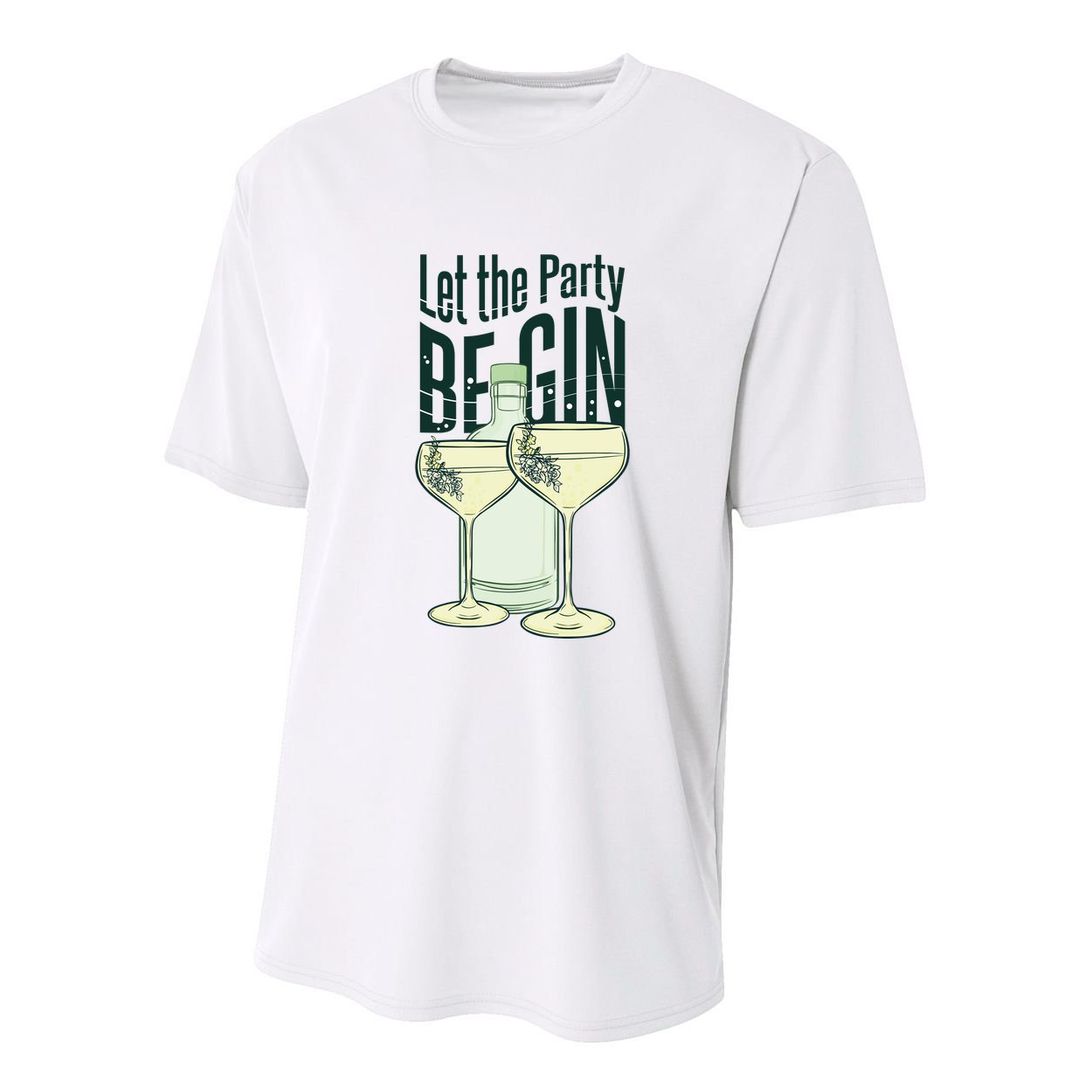 Let The Party Begin Celebration Youth Performance Sprint T-Shirt
