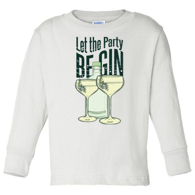 Let The Party Begin Celebration Toddler Long Sleeve Shirt