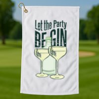 Let The Party Begin Celebration Golf Towel