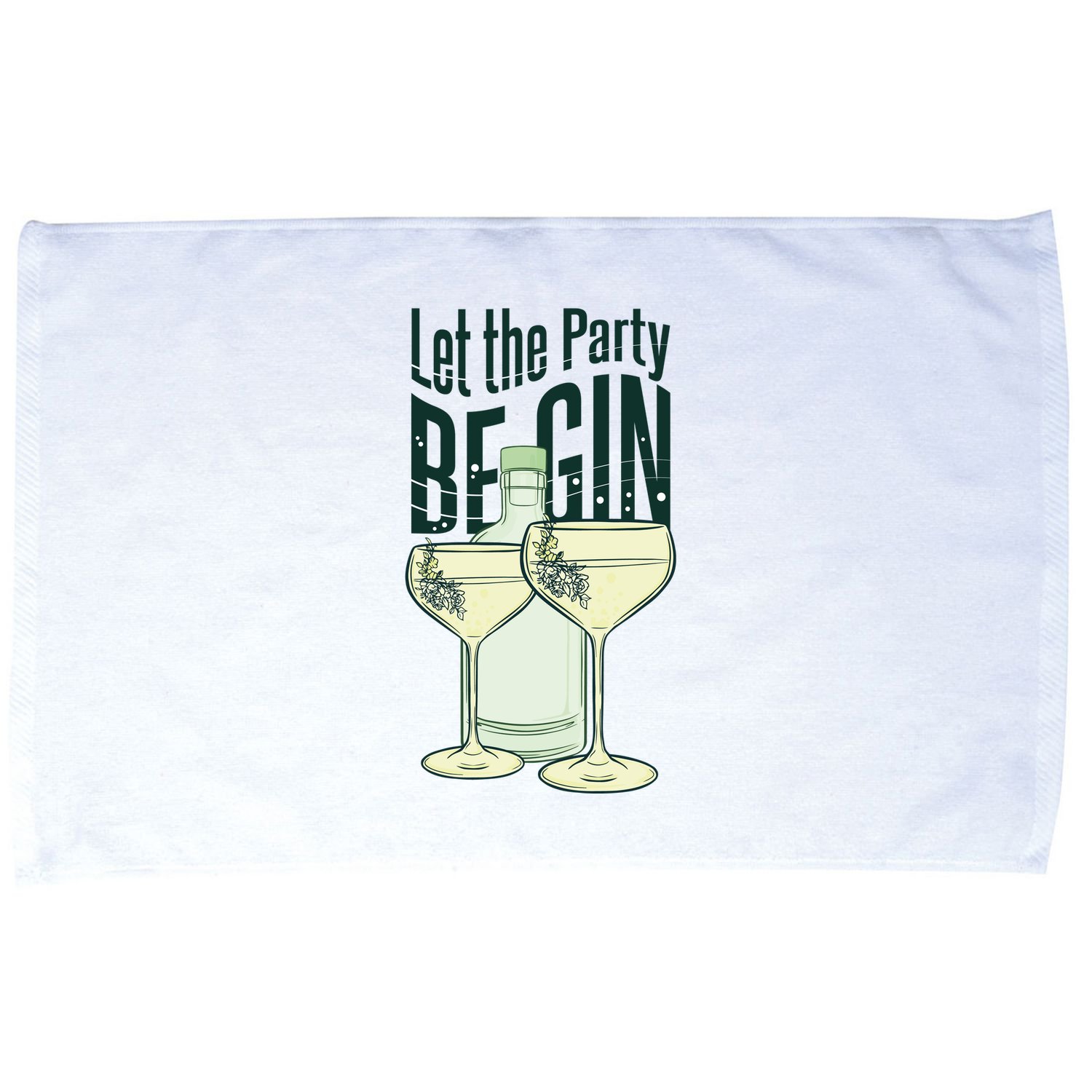 Let The Party Begin Celebration Microfiber Hand Towel