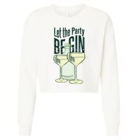 Let The Party Begin Celebration Cropped Pullover Crew