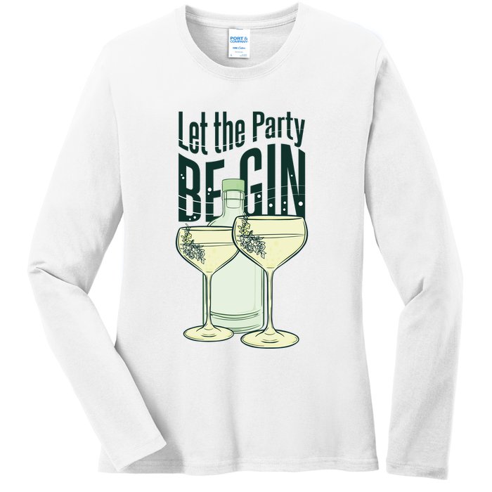 Let The Party Begin Celebration Ladies Long Sleeve Shirt