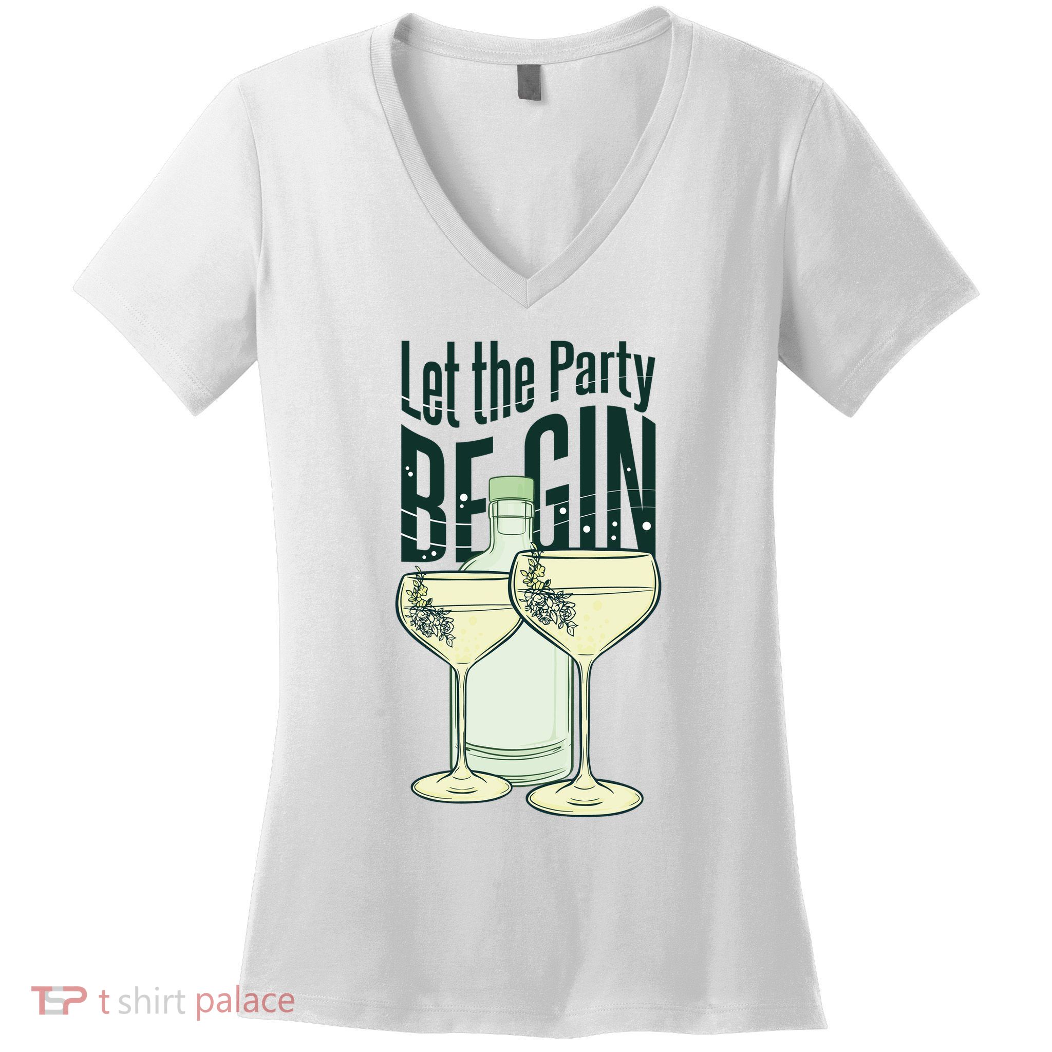 Let The Party Begin Celebration Women's V-Neck T-Shirt
